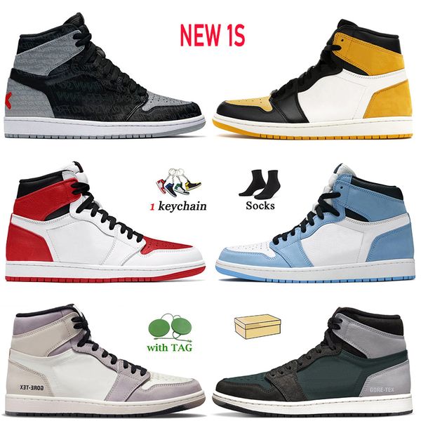

designer sneakers women mens jumpman 1 1s high og basketball shoes element black particle grey heritage rebellionaire unc platform sports tr