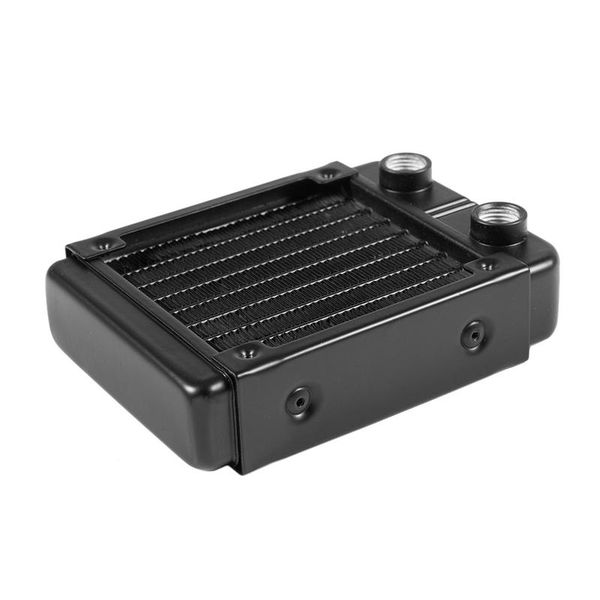 

g1 / 4 90мм алюминиевый радиатор для pc cpu водяного охлаждения радиатора black