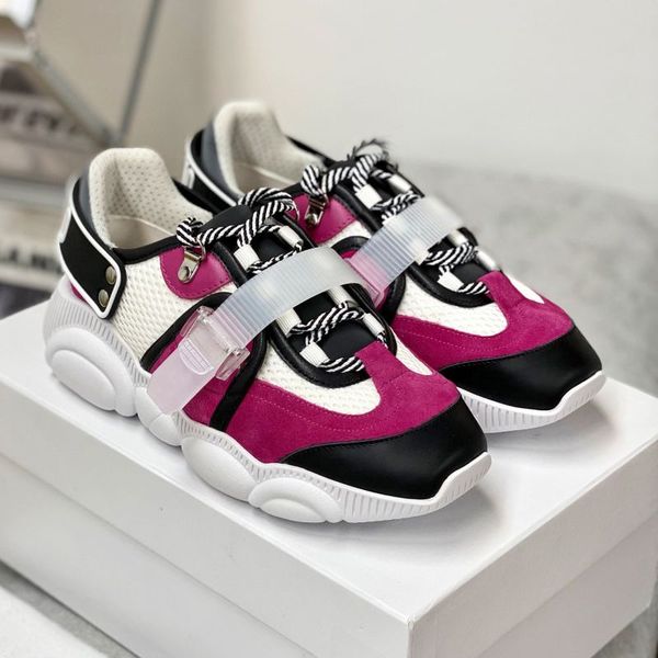 

2022 designer teddy shoes women roller skates comfortable and breathable luxury fashion sneakers, Black