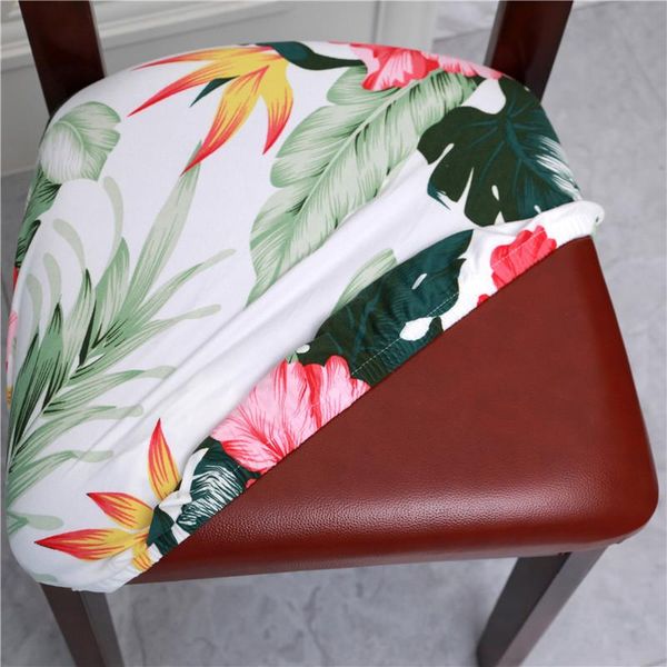 

printed square cushion cover multicolor stretchable dining chair covers spandex chair seat protector room slipcover stretch