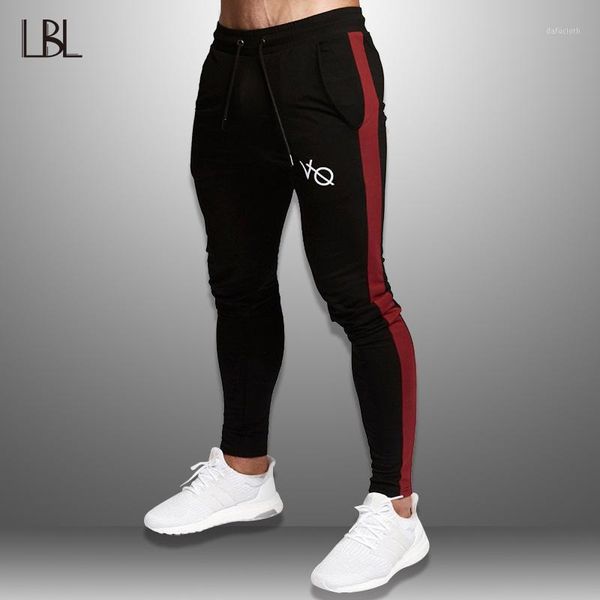 

lbl casaul sweatpants men jogger long pants man side stripe hip hop gym trousers slim fit men's sportswear brand clothing 20191, Black