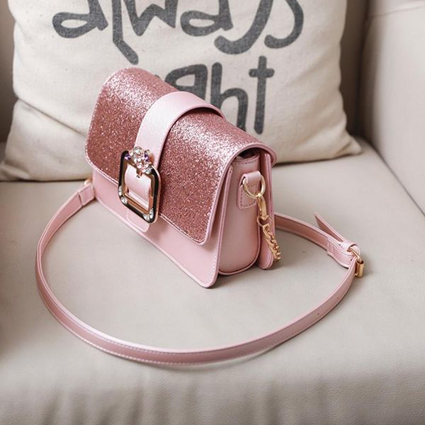 

women's bags new sequins, small square bags, fashion chain, single shoulder, oblique bag, cross body bag
