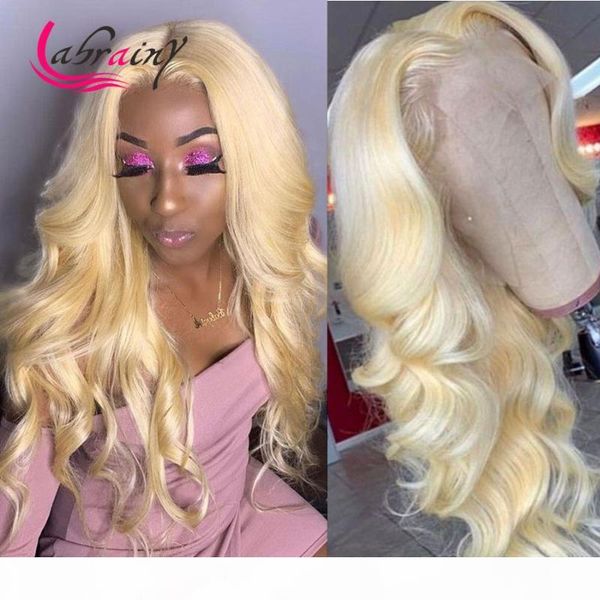 

water wave hd transparent 613 blonde lace frontal wigs 13x6 glueless pre plucked body wave lace front human hair wigs baby hair, Black;brown