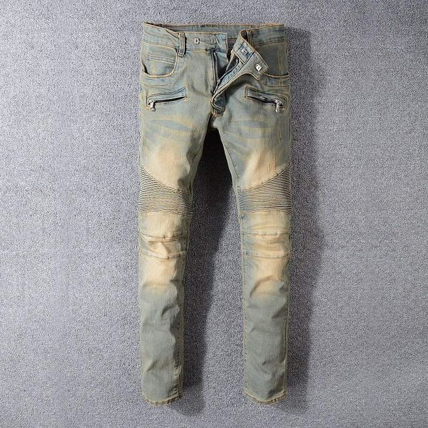 

the new brand fashion european and american summer mens wear jeans are mens casual jeans 49515213, Blue