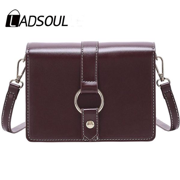 

ladsoul bags for women 2020 new fashion small square bag retro wild shoulder bag messenger simple design
