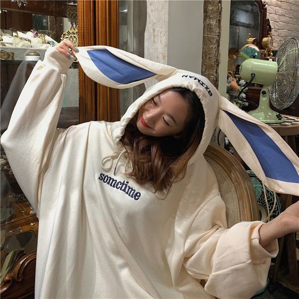 

очень чистая фея красный с капюшоном чистые красные женщины потерять корейский весной и осенью тонкий новый top sweatersweater свитер моды с, Black