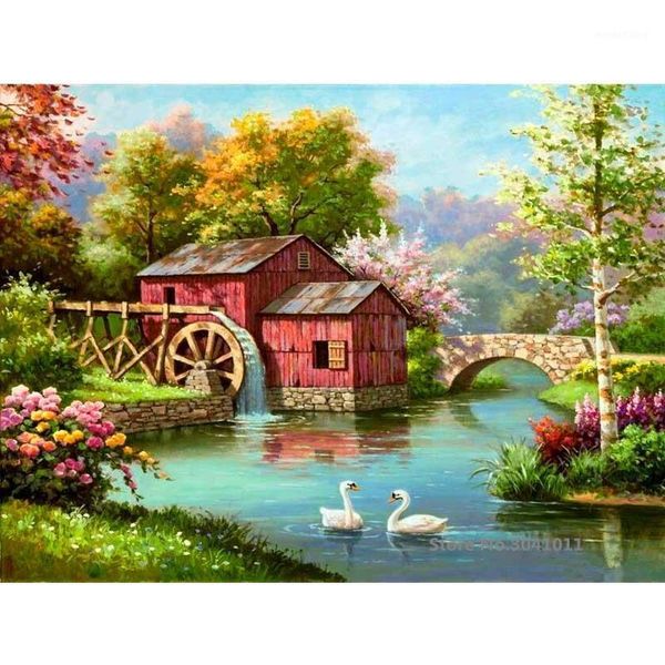 

diy framed seascape diy oil painting by numbers canvas painting for wedding decoration home decor drop shipping ra34381