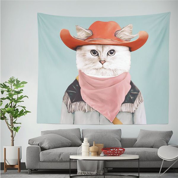 

cute animals printed wall tapestry boho decor psychedelic wall cloth tapestries trippy hippie tapestry wall hanging yoga mat