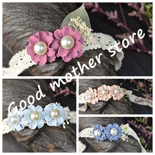 

infant flower headbands newborn baby pgraphy props girl floral fashion headwear p shooting props hair accessories sqcqqd pingtoy, Slivery;white