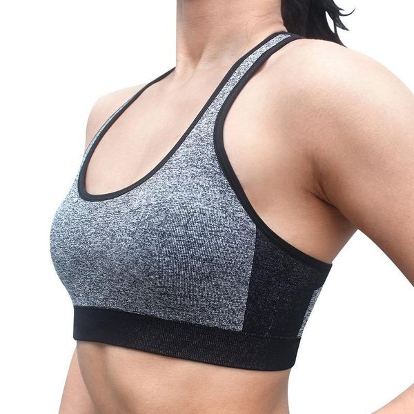 

sports underwear seamless full-cover cup no steel ring fitness running breathable casual yoga bras jogging active wear push up, White;black