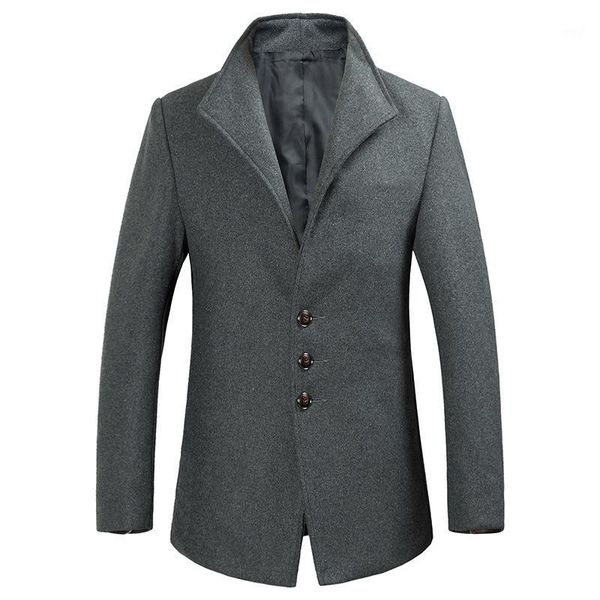 

men's jackets blazer men 2021 autumn style stand collar male slim fit mens jacket plus size s-5xl wool1, Black;brown