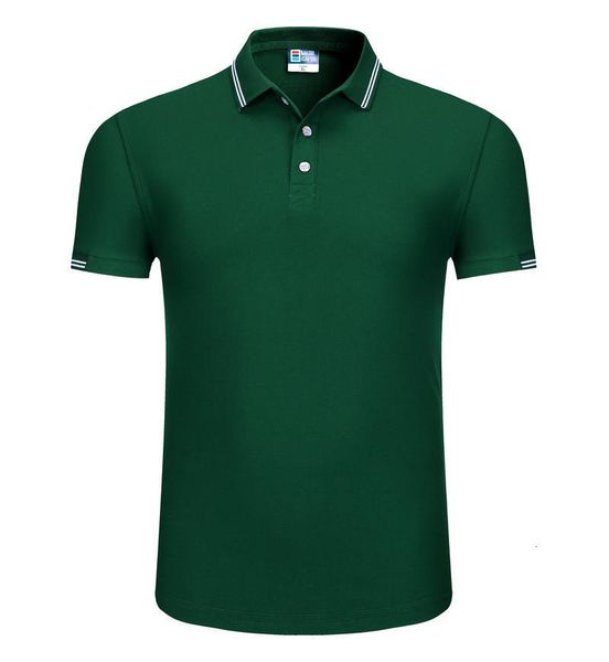 

summer new men's polo shirt short sleeve solid double white stripe intermediate color collar leisure advertising t-shirt, White;black