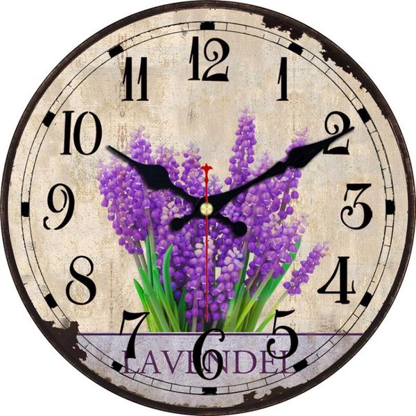 

shabby chic,lavender wall clock,bedroom clock wall,large watch