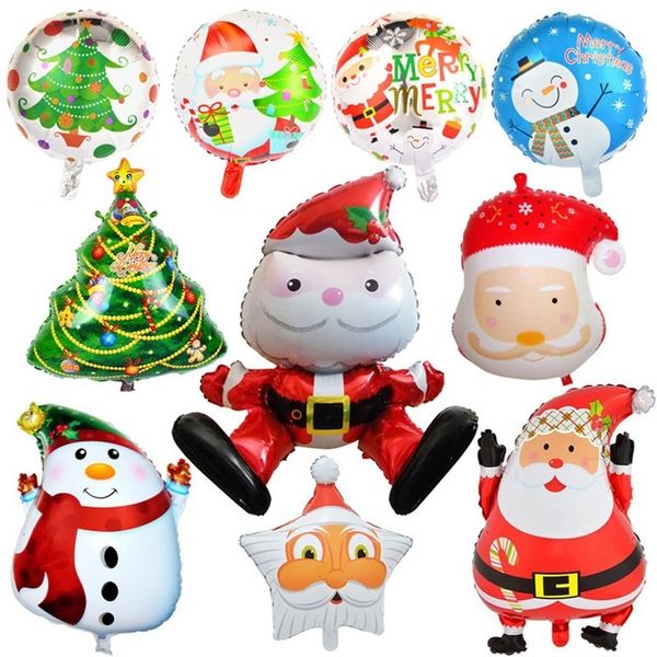 

aluminum balloon 2019 airballoon new style creative idea film sphere christmas decorate santa claus