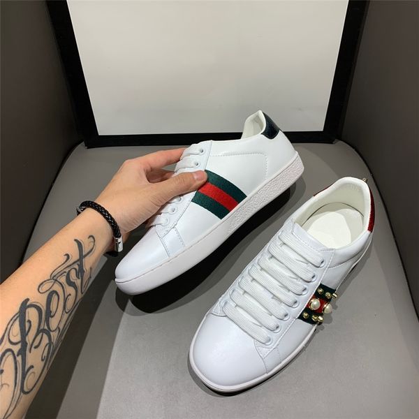 

errfc new arrival personalized men whiteshoes fashion elastic band hook loop younger man casual shoes size 38-43 male 02g#987666, Black