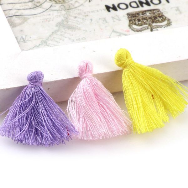 

30 3cm colorful random cotton tassel charms tassels earring silk satin for earring jewelry making diy craft materials h jllvuj