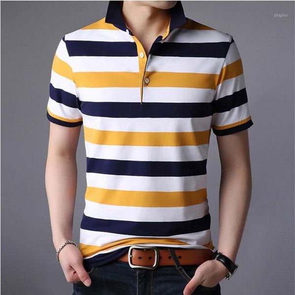 

nice summer short sleeves striped shirts for men breathable1, White;black
