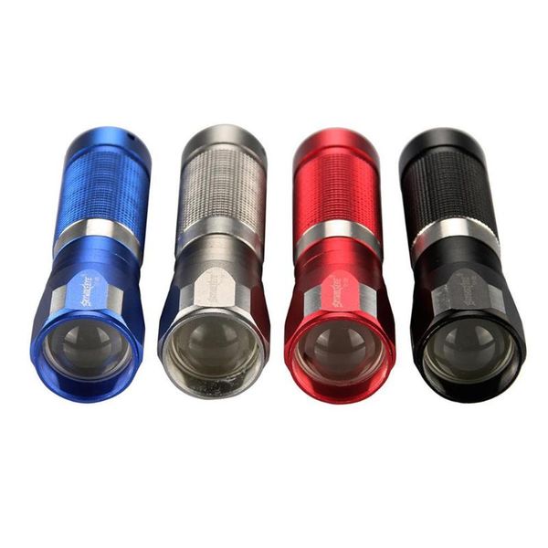

led tactical powerful led 1 mode zoomable portable 4colors torch