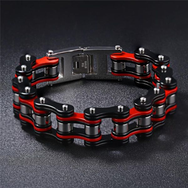 

wholesale price stainless steel stripe gold red silver black color male bracelet new fashion trendy men bracelets jewelry gift