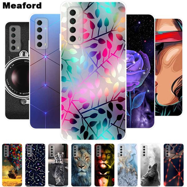 

rfbghuawei p smart 6.672021 "shockproof silicone soft back cover, psmart 2021zasw