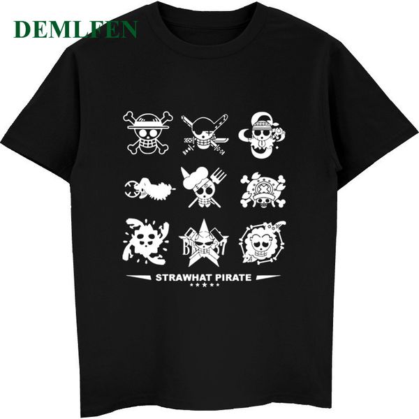 

summer men's short sleeve emblem one piece anime vintage male cool shirts hip hop streetwear hoodie designers t shirts sweatshirt