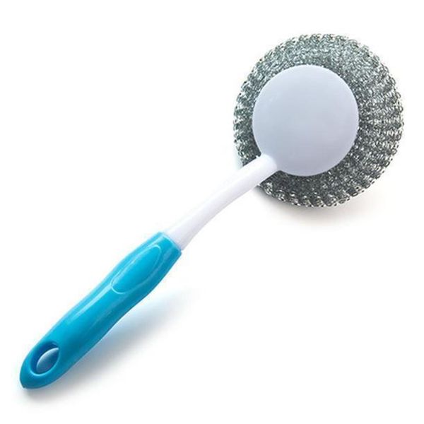 

kitchen hangable cleaning brush creative long handle steel ball brush to oil wash pot brush dish h jllnxs