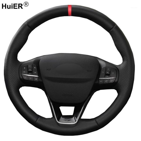 

hand sewing car steering wheel cover for focus 4 2020 2020 fiesta 17-19 tourneo new focus volant stuurhoes volant1