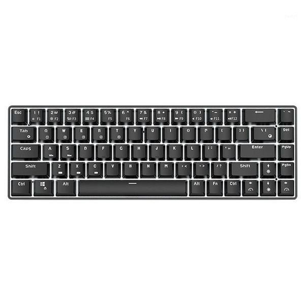 

keyboards rk855 bluetooth keyboard portable dual-mode mechanical 86-key gaming for home office1
