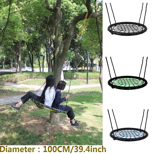 

children round nest nest swing indoor and outdoor hanger children net rope stout swing baby toys bearing 200 kg diameter 100cm 1018