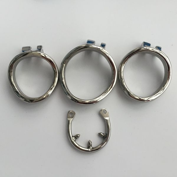 

steel stainless chastity anti-off ring chastity design spike men cage for cock devices for new knvkl