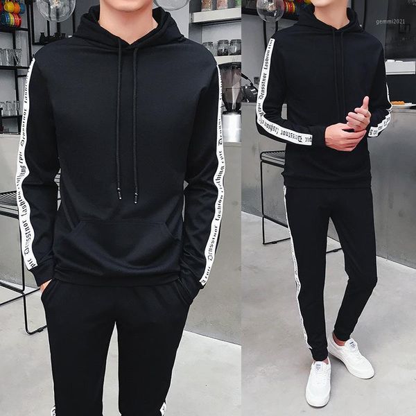 

men's tracksuits lbl mens sweat suits casual hoodies set slim fit sweatshirt print hoodie sweartpants tracksuit men two piece sets plus, Gray