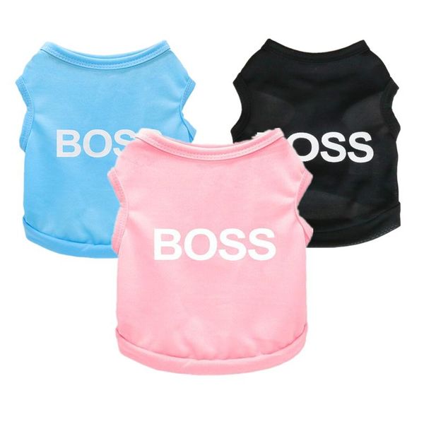 

printed summer pets tshirt puppy dog clothes pet cat vest cotton t shirt pug apparel costumes dog clothes for small dogs