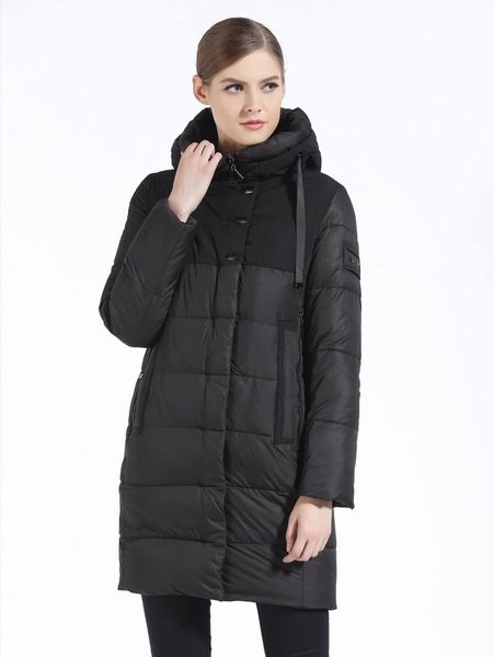 

gasman slant pockets letter patched hooded puffer coat a3rw#, Black