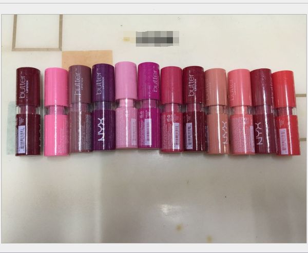 

оптовая макияж butter губной помадой круглой трубка butter помада 12 цвета смесь