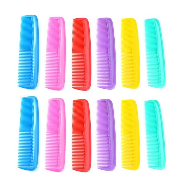 

36pcs mini hair comb portable hairdressing comb compact thick thin tooth travel hair for home salon travel (mixed colo, Silver