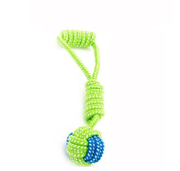 

pet supply dog toys dogs chew teeth clean outdoor traning fun playing green rope ball toy for larg jllveb eatout
