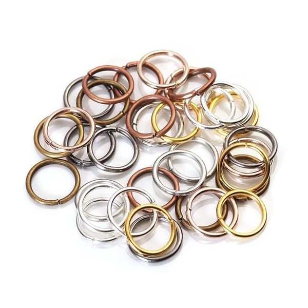 

200pcs diy jewelry findings open single loops jump rings & split ring for jewelry making open jump rings connectors w jllxbo