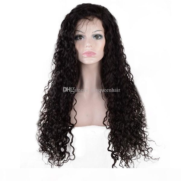 

silk 4*4 hd lace front silk base jerry curly lace wig glueless brazilian virgin human hair wigs, Black;brown