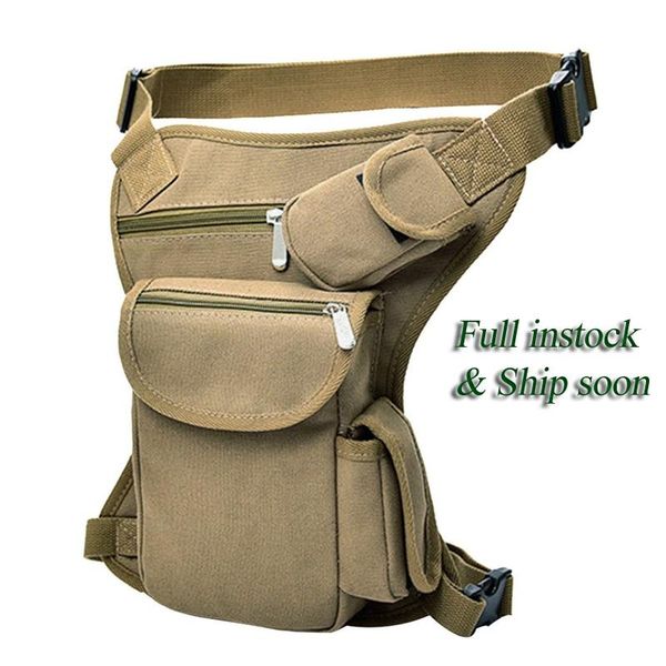 

litthing men canvas drop waist bags leg pack bag men belt bicycle and motorcycle women money belt pack work black