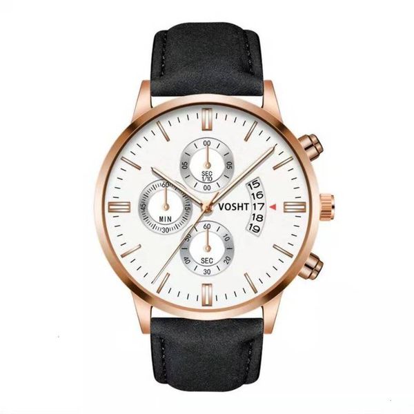 

eye leisure platform watch men's three watch with calendar, Slivery;brown