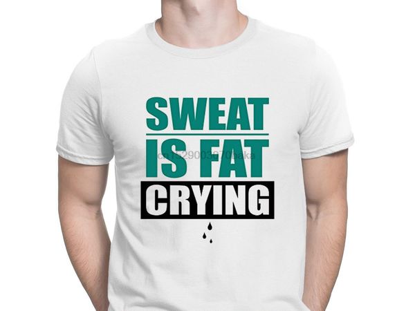 

sweat is fat crying t shirt anti wrinkle knitted homme men tshirt fashion normal anlarach slim fit sport hooded sweatshirt hoodie