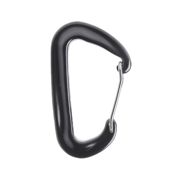 

aviation aluminum d shape carabiner 12kn hammock safety clasp climbing buckle aviation qyliaw