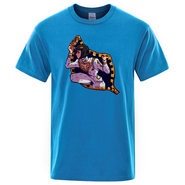 

men jojo bizarre adventure graphic print tee japanese anime style mens summer cool soft hooded sweatshirt hoodie men t shirt