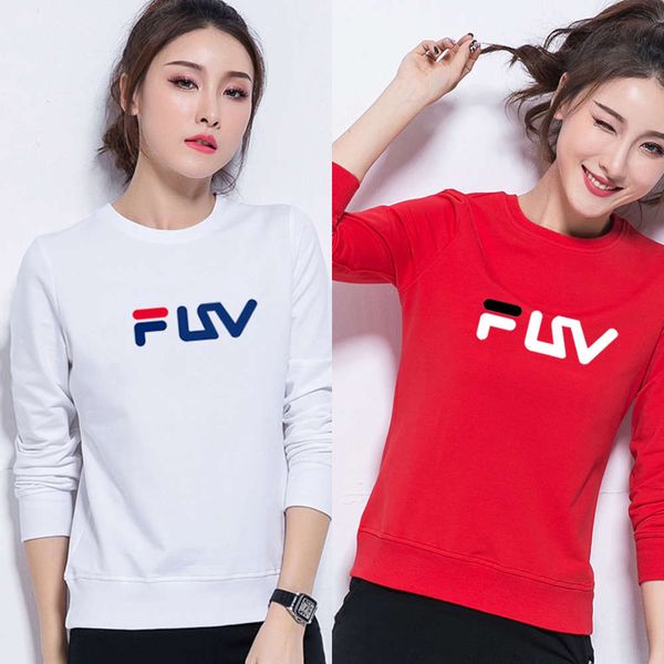 

leeve t-shirt round neck cotton sweater casual women's autumn pullover sportswear bottoming trendvip1q, Black