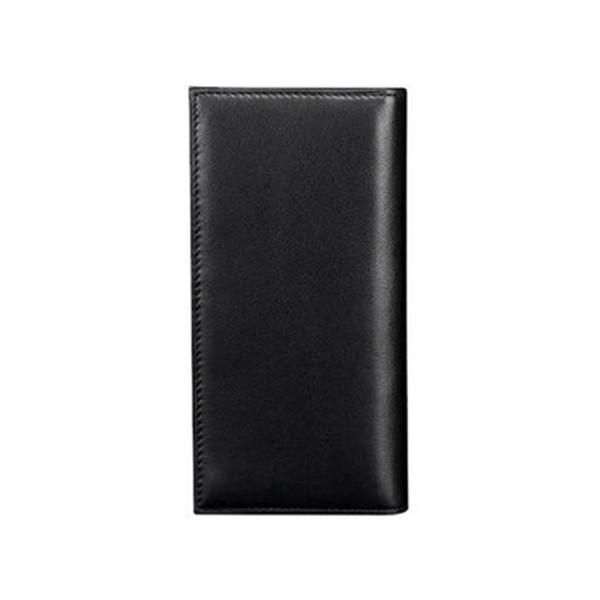 

tumi wallet first layer cowhide leather men business long vertical men's suit clip card bag, White