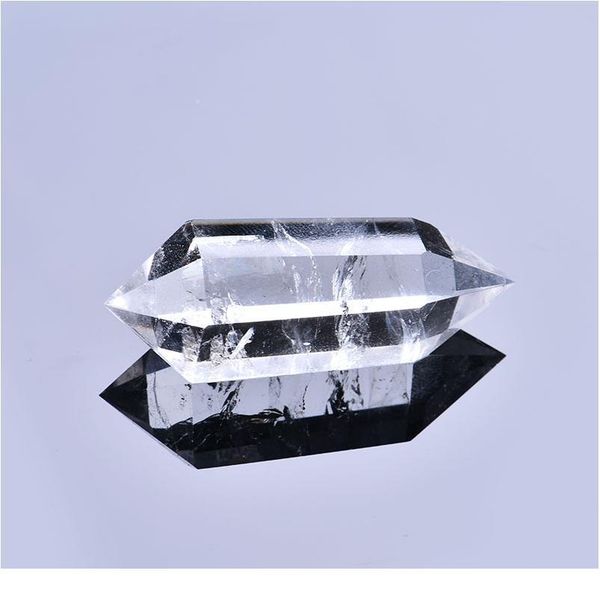 

1pc natural white crystal crystal point mineral jewelry magic repair home home decoration study room decoration qyldvw, Black