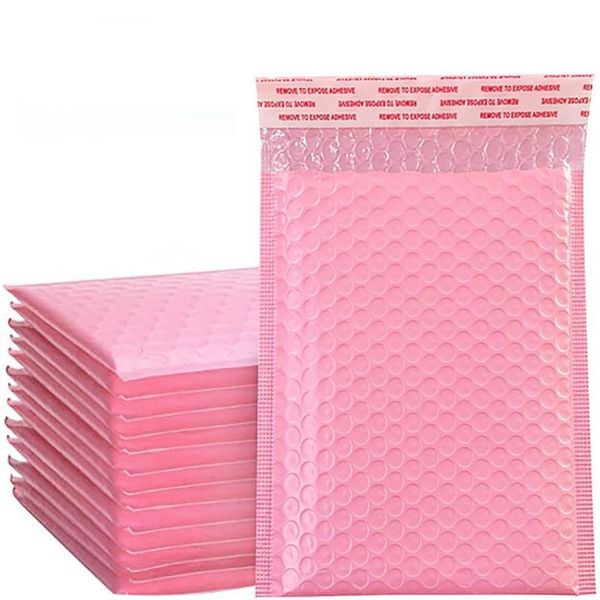 

pink bubble mailing bags self seal padded envelope bags poly bubble mailers bag gift packaging bag wedding favor bag wmtzbj