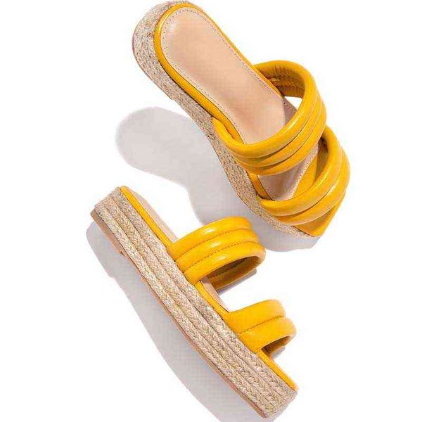 

slippers women platform wevae sandals summer wedges slipper woman shoes casual flip flops beach party dress female slides 220304, Black