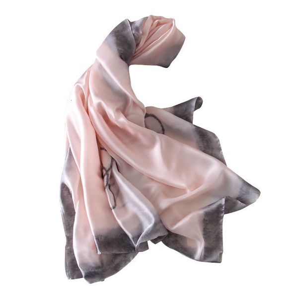 

new scarf women 's, fashion flower pattern artificial silk elegant decorative shawl scarves, Blue;gray