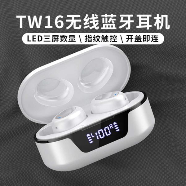 

tws headset tw16 digital wirels bluetooth binaural mini earphone touch new